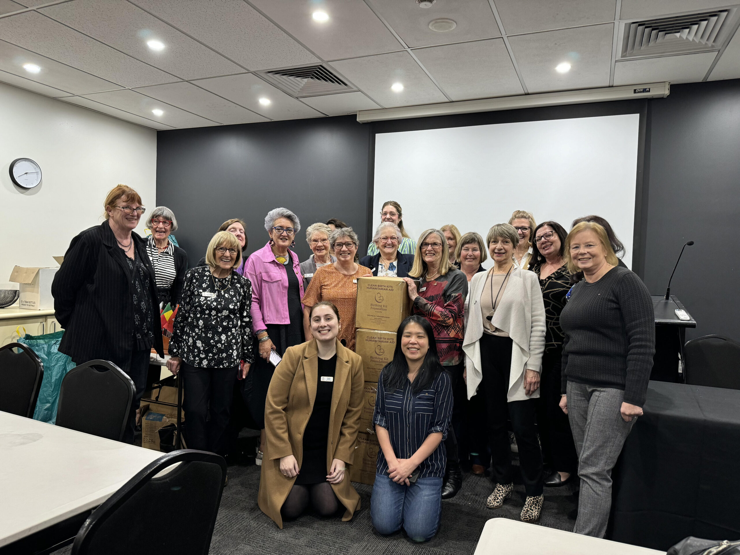 Members of the Zonta Club of Melbourne on Yarra together after completing a club project