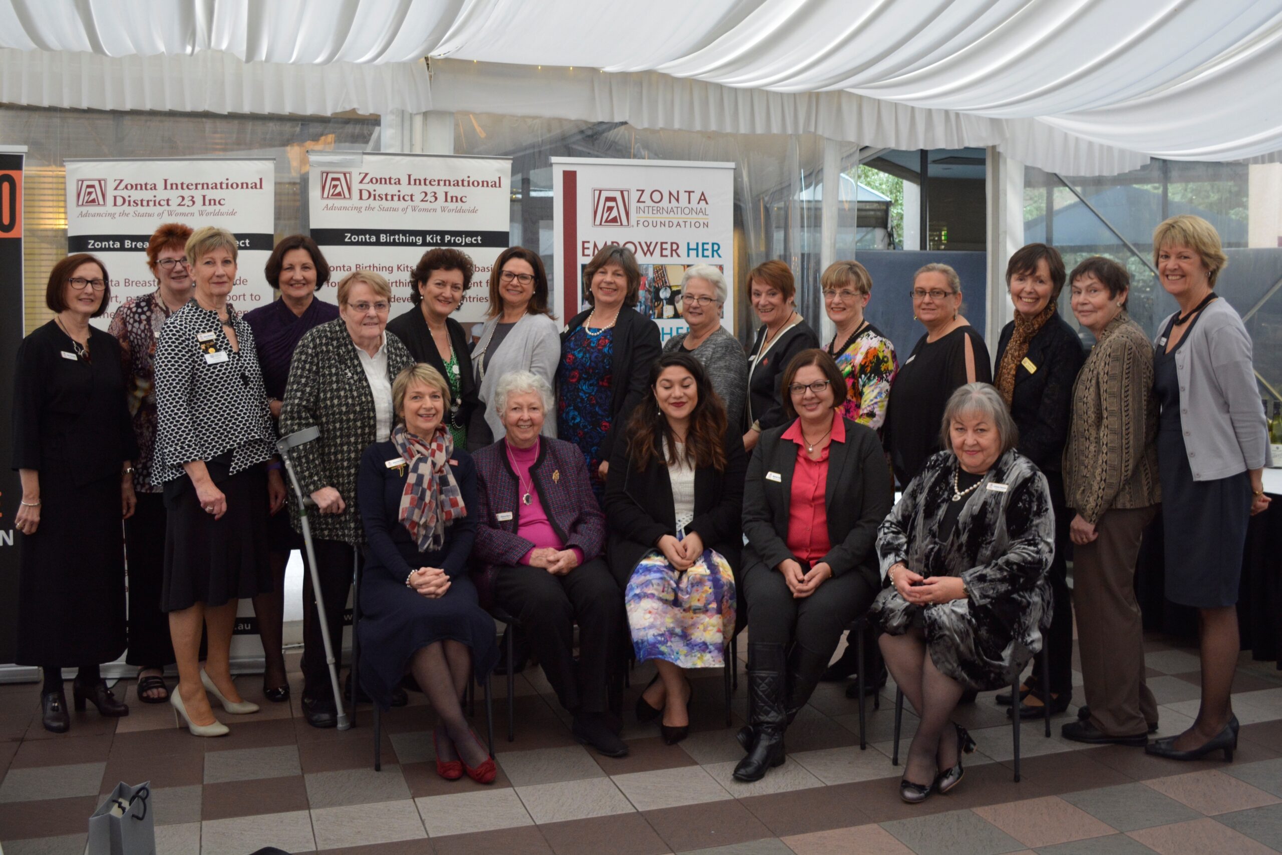 Members of the Zonta Club of Melbourne on Yarra at the club's 50th birthday celebration