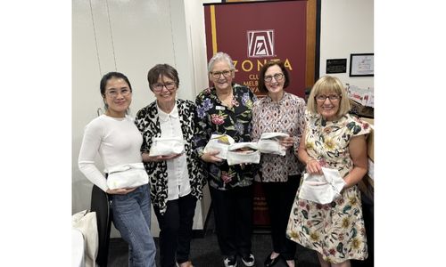 Pamper Packs assembly by club members