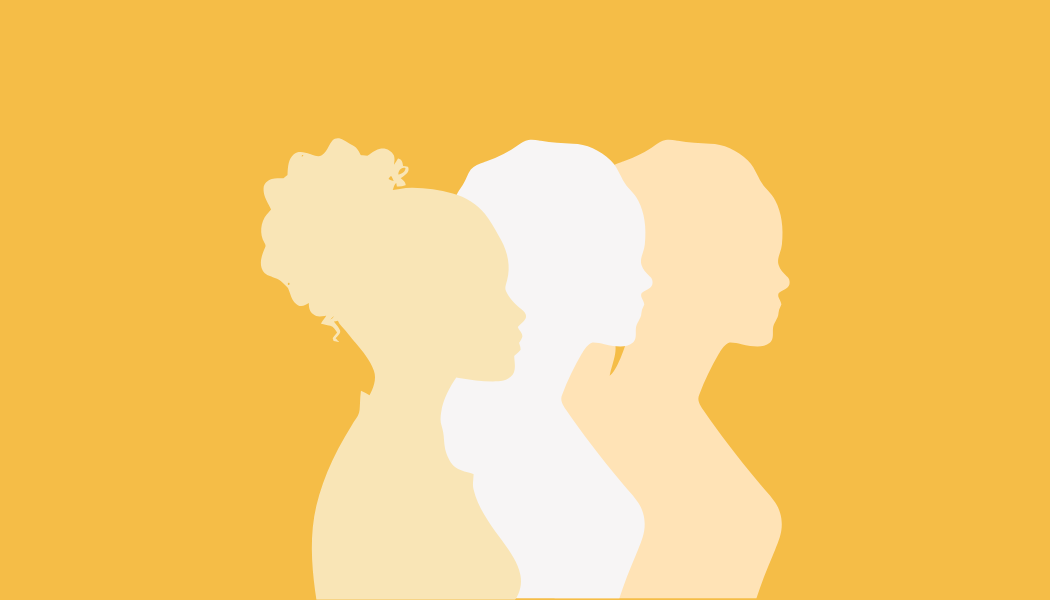 Illustration of three women’s silhouettes